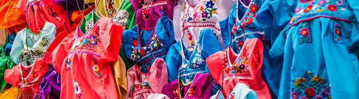 メキシコの民族衣装　手刺繡　オアハカ　袖なし