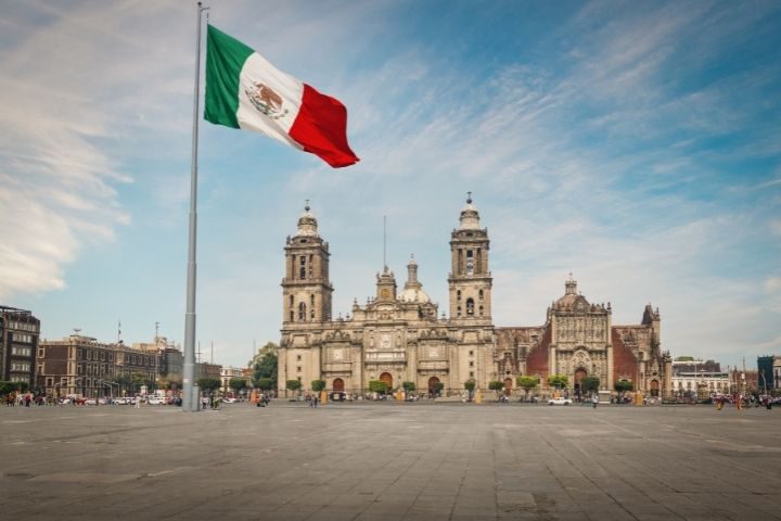 メキシコ国旗の画像