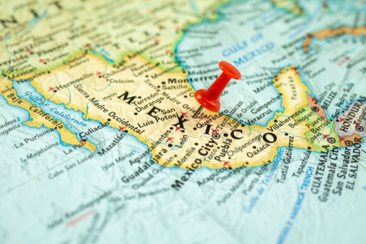 メキシコの地図のイメージ