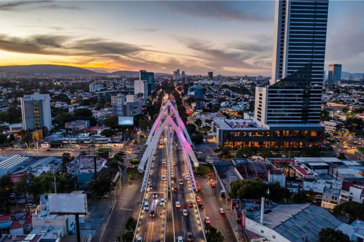 グアダラハラの街を上から見たイメージ